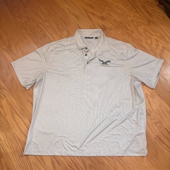 $120 Philadelphia Eagles Historic Cutter & Buck Pike Double Dot Print Mens 3XL - Picture 2 of 8